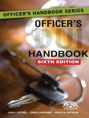 cover image of Officer's DUI Handbook